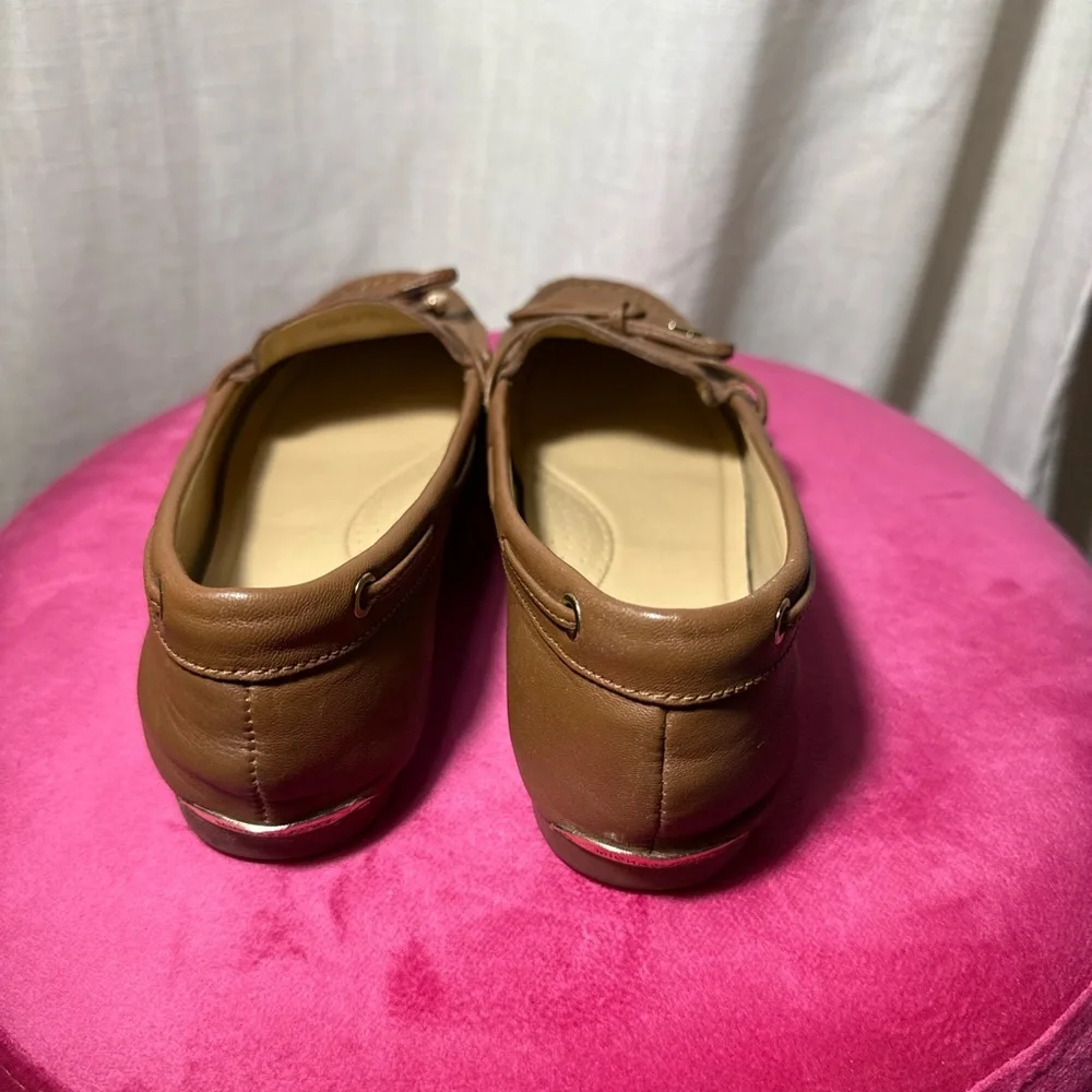 Classic Brown Leather Moccasin Loafers
